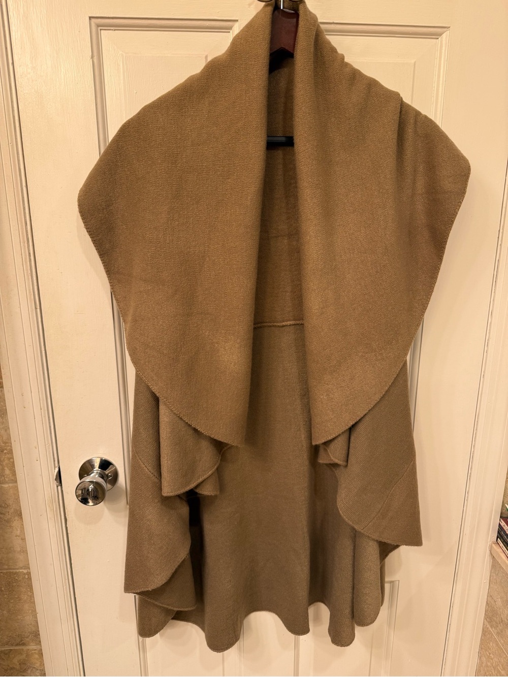 🐪 NWOT Camel Color Look By M Sweater Shawl/Vest, One Size Fits All 🐪